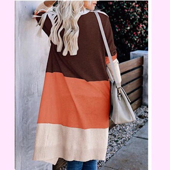 🆕Open Front Long Sweater Cardigan - Picture 2 of 2